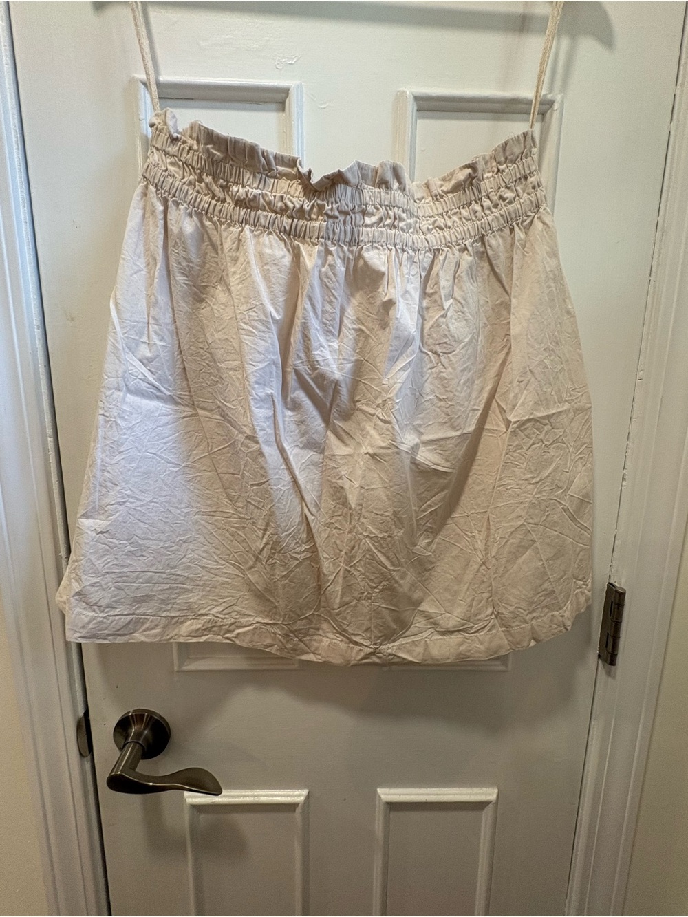 Free People Cream Elastic-Waist Wide Leg Pants - Picture 2 of 3